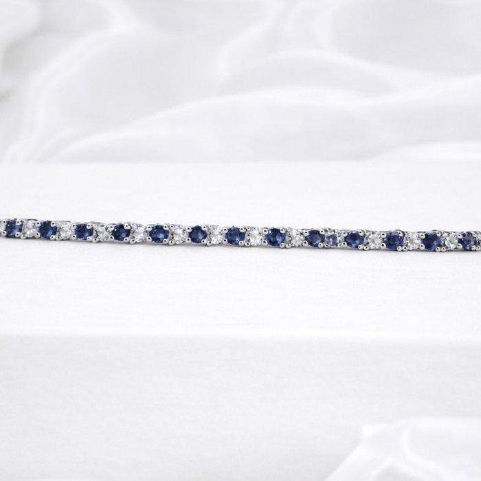 Zonder minimumprijs - Armband Verguld Saffier - Topaas - 18k, Bijoux, Sacs & Beauté, Bracelets