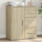 vidaXL Dressoir 60x31x70 cm bewerkt hout sonoma eikenkleurig, Huis en Inrichting, Verzenden, Nieuw