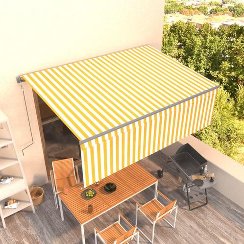 vidaXL Auvent automatique rÃ©tractable avec store 4,5x3m, Jardin & Terrasse, Parasols, Neuf, Envoi