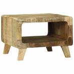 vidaXL Koffietafel 50x50x35 cm Massief Ruw Mango Hout, Verzenden, Nieuw