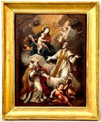 Sebastiano Conca (1680-1764), Kring van - Madonna con, Antiek en Kunst