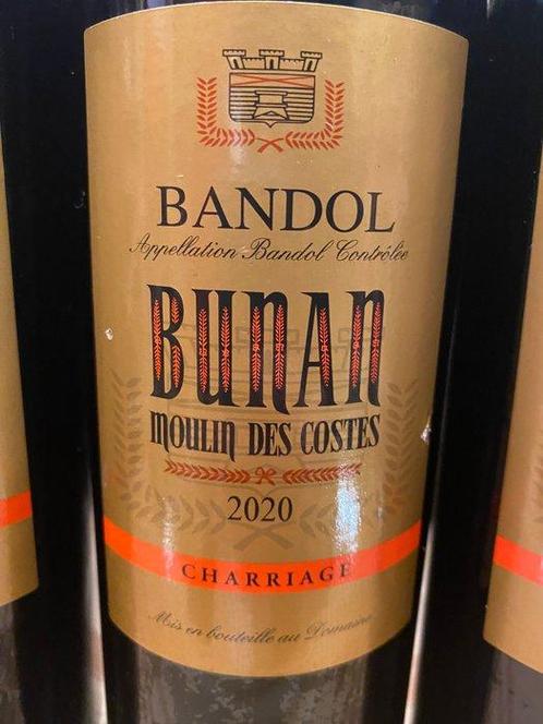 2020 Bunan Moulin des Costes - Bandol - 3 Flessen (0.75, Verzamelen, Wijnen
