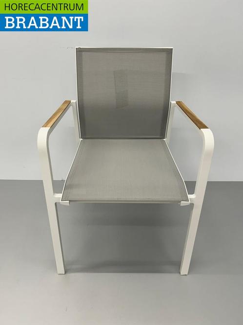 Best Freizeitmöbel Paros Wit Terrasstoel Stoelen, Zakelijke goederen, Horeca | Meubilair en Inrichting, Ophalen of Verzenden