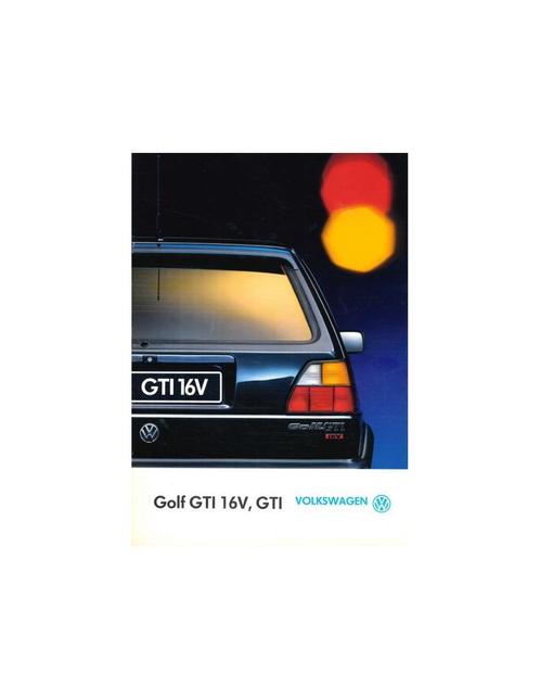 1990 VOLKSWAGEN GOLF GTI 16V BROCHURE ITALIAANS, Boeken, Auto's | Folders en Tijdschriften
