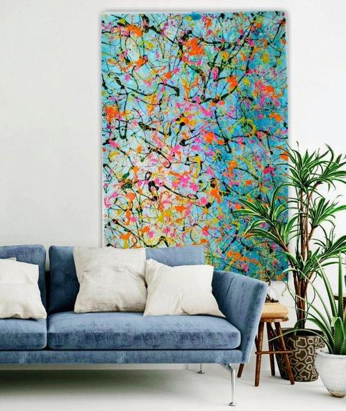 Gabriel Alba - Psicodelia 13 XXL NO RESERVE, Antiek en Kunst, Kunst | Schilderijen | Modern