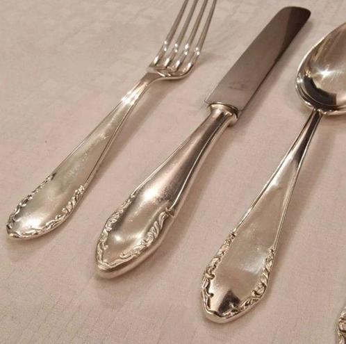 Ménagère (59) - Plaqué(e) argent, Antiek en Kunst, Antiek | Meubels | Tafels