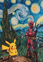 ANDSAL - (LOT of 2) Van Gogh Tribute Pikachu with Deadpool, Nieuw
