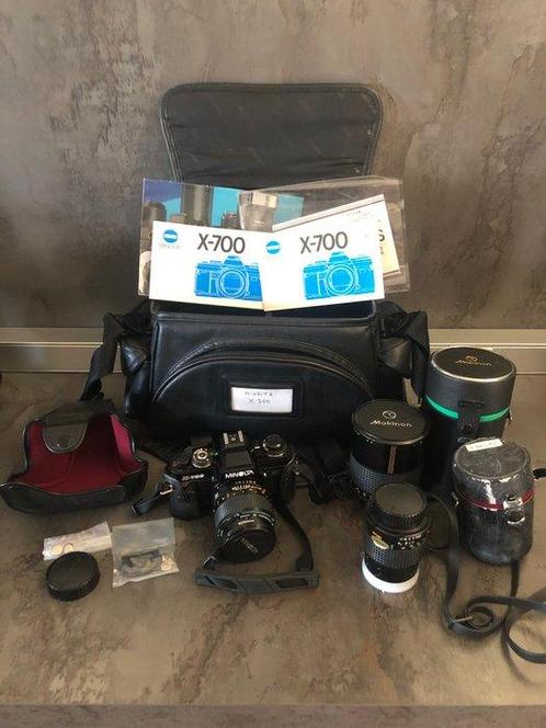 Minolta X-700 + MD 50mm + makinon 500mm Appareil photo, Audio, Tv en Foto, Fotocamera's Analoog