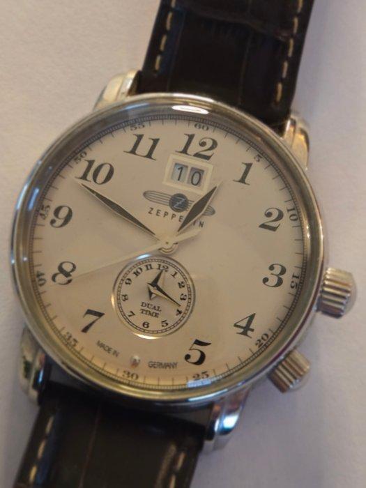 Zeppelin - LZ127 Graf Zeppelin 7644-5 Dual Time - Zonder, Handtassen en Accessoires, Horloges | Heren