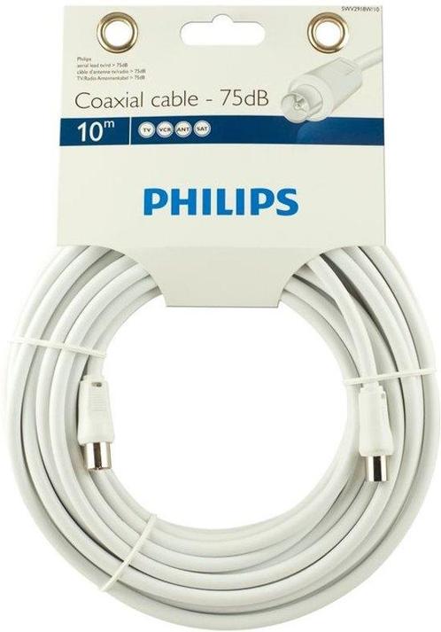 Philips SWV2918W - Coax kabel - 10 meter (Overige), Huis en Inrichting, Woonaccessoires | Overige, Nieuw, Verzenden