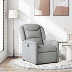 vidaXL Fauteuil verstelbaar stof lichtgrijs, Verzenden, Nieuw