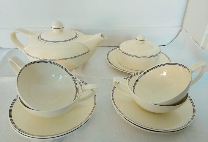 Petrus Regout - Edmond Bellefroid - Theeservies (10) - Ans -, Antiek en Kunst, Kunst | Designobjecten