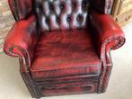 Fauteuil - Leder - Stijlvol Engels Design, Antiek en Kunst