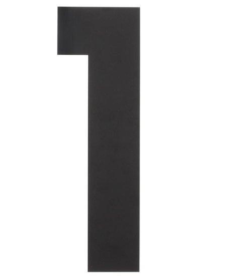 Intersteel Huiscijfer 1 300 mm rvs/mat zwart, Huis en Inrichting, Woonaccessoires | Overige, Ophalen of Verzenden