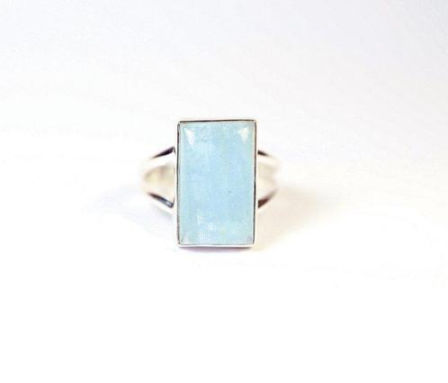 Aquamarine Anneau / Cabochon / neuf- 5.12 g - (1), Verzamelen, Mineralen en Fossielen