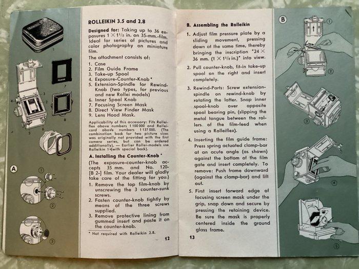 Rollei Rolleikin 24 for TLR Rolleicord | Filmhouder, TV, Hi-fi & Vidéo, Appareils photo analogiques