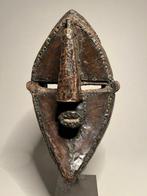 Rare Copper plated Lwalwa mask - Lwalwa - DR Congo