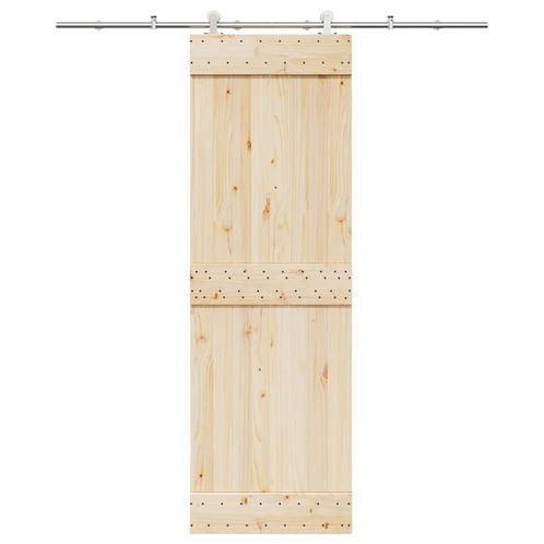 vidaXL Schuifdeur onderdelenset 200 cm roestvrij staal, Doe-het-zelf en Bouw, Hang- en Sluitwerk, Nieuw, Verzenden