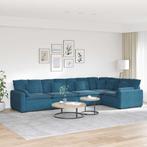 vidaXL Modulaire bank met kussens fluweel blauw, Huis en Inrichting, Zetels | Zetels, Verzenden, Nieuw