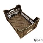 Kunststof krat 600x400x240mm zwart geperforeerd gebruikt, Doe-het-zelf en Bouw, Ophalen of Verzenden, Nieuw