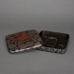 Suzuri’bako schrijfdoos - Lak, Zilver, Hout - Japan -