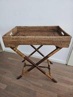 Dienblad - Rattan - Sta dienblad., Antiek en Kunst, Curiosa en Brocante