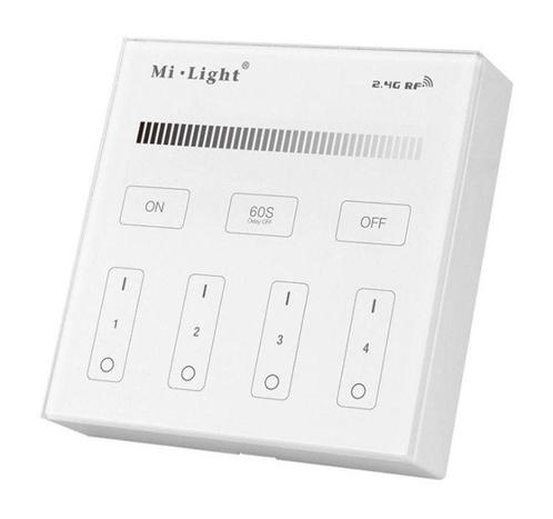Mi-Light(MiBoxer) B1 - Wandbediening Enkele kleur - 4 Groep, Huis en Inrichting, Lampen | Overige, Verzenden