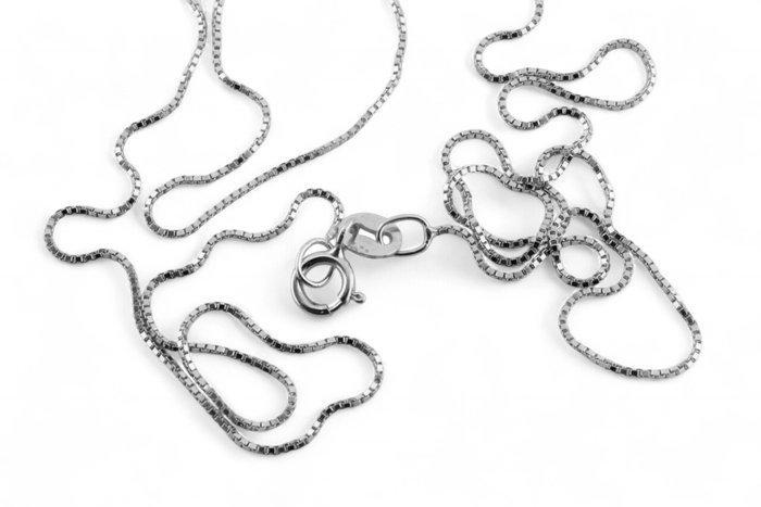 Zonder Minimumprijs - Halsketting - 18 karaat Witgoud, Handtassen en Accessoires, Kettingen