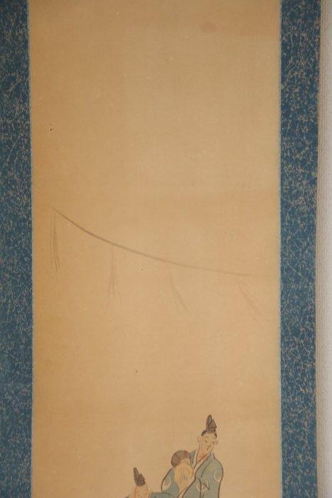 Drie dansers in levendige kostuums - Papier - Japan -, Antiek en Kunst, Antiek | Overige Antiek