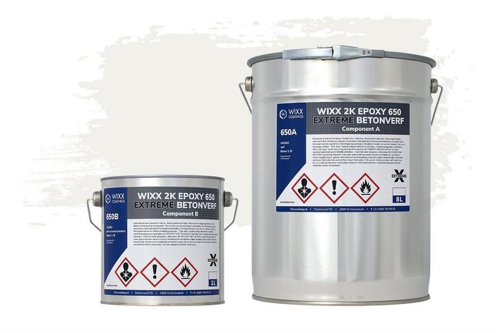 Wixx 2K Epoxy 650 Extreme Betoncoating RAL 9016 |, Doe-het-zelf en Bouw, Verf, Beits en Lak, Nieuw, Verzenden