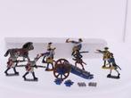 8 geverfde tinnen soldaatjes, een compleet kanon en een p..., Hobby en Vrije tijd, Modelbouw | Figuren en Diorama's, Gebruikt