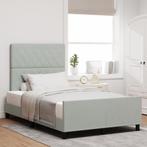 vidaXL Bedframe Lichtgrijs 120x200 cm Velvet, Verzenden, Nieuw