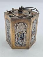 Theepot - Kleine theepot met aap, kikkers, draak en Feniks -, Antiek en Kunst