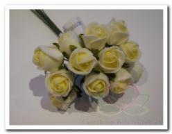 Mini foam roos 2 cm. creme / bundel Mini foam roos, Huis en Inrichting, Woonaccessoires | Kunstplanten en Kunstbloemen, Nieuw