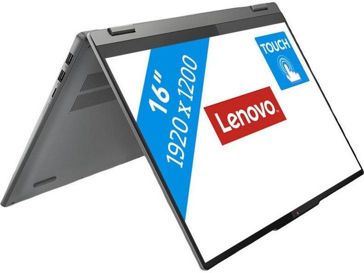Lenovo IdeaPad 5 - 2in1 - 16IRU9 - QWERTZ, Computers en Software, Windows Laptops, Zo goed als nieuw, Verzenden