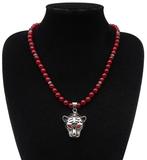 Robijn - Boeddhistische beschermende ketting - Luipaard,, Antiek en Kunst