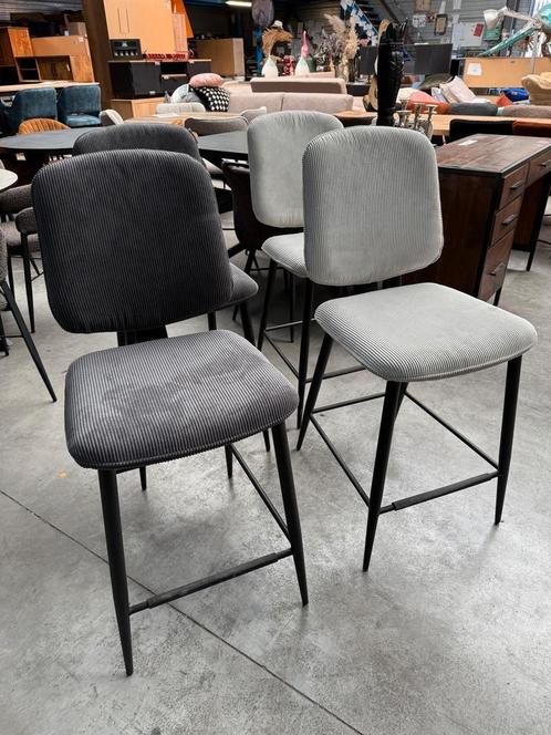 Genova barstoel, twee kleuren (nieuw, outlet), Huis en Inrichting, Stoelen, Nieuw, Metaal, Stof