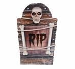 Bruine Halloween Decoratie Grafsteen Rip 56cm, Verzenden, Nieuw
