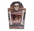 Bruine Halloween Decoratie Grafsteen Rip 56cm, Verzenden