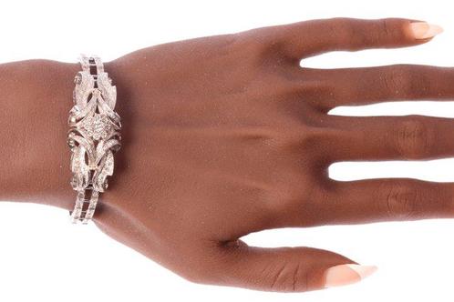 Zonder Minimumprijs - Armband - 18 karaat Witgoud - 3.73ct., Handtassen en Accessoires, Armbanden