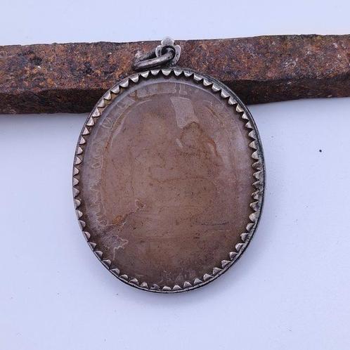 Reliekhouder - Glas, Was, Zilver - 1750-1800 - Zalig Agnus, Antiek en Kunst, Kunst | Niet-Westerse kunst