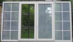 pvc raam , chassis , venster 283 x 168 creme / kwartsgrijs, Doe-het-zelf en Bouw, Kunststof, Ophalen of Verzenden, Zo goed als nieuw