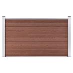 vidaXL Schutting 180x105 cm HKC bruin, Tuin en Terras, Verzenden, Nieuw
