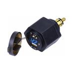 Orbit Electronic® DIN Hella USB lader met voltmeter - 2