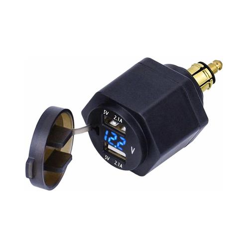 Orbit Electronic® DIN Hella USB lader met voltmeter - 2, Auto-onderdelen, Accu's en Toebehoren, Nieuw