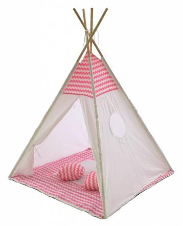 Speeltent - Tipi Tent - Met Grondkleed & Kussens -