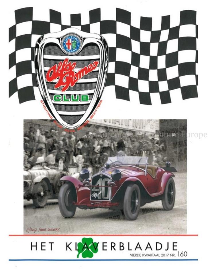 2017 ALFA ROMEO CLUB HET KLAVERBLAADJE 160 NEDERLANDS, Boeken, Auto's | Folders en Tijdschriften