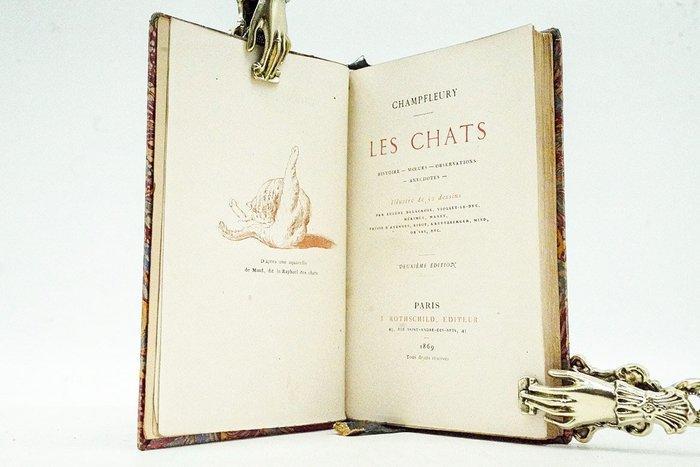 Champfleury / Collectif - Les Chats : Histoire - Mœurs -, Antiquités & Art, Antiquités | Livres & Manuscrits