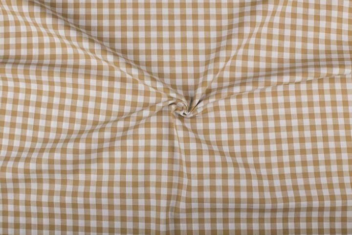 Geruite stof camel bruin 10mm geruit - Katoen stof op rol, Hobby & Loisirs créatifs, Tissus & Chiffons, Envoi