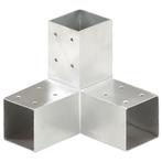 vidaXL Paalverbinding Y-vorm 71x71 mm gegalvaniseerd metaal, Tuin en Terras, Palen, Balken en Planken, Verzenden, Nieuw